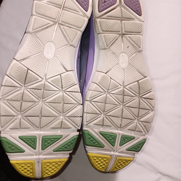 Nike tr fit 5 purple yellow ombré workout shoes size 9 - Picture 3 of 9